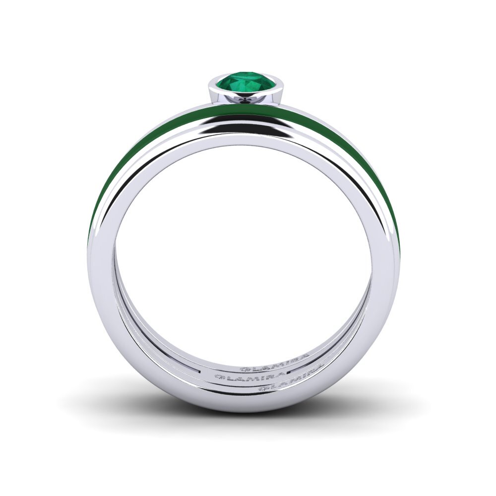 Smaragd Ring Bavegels - M