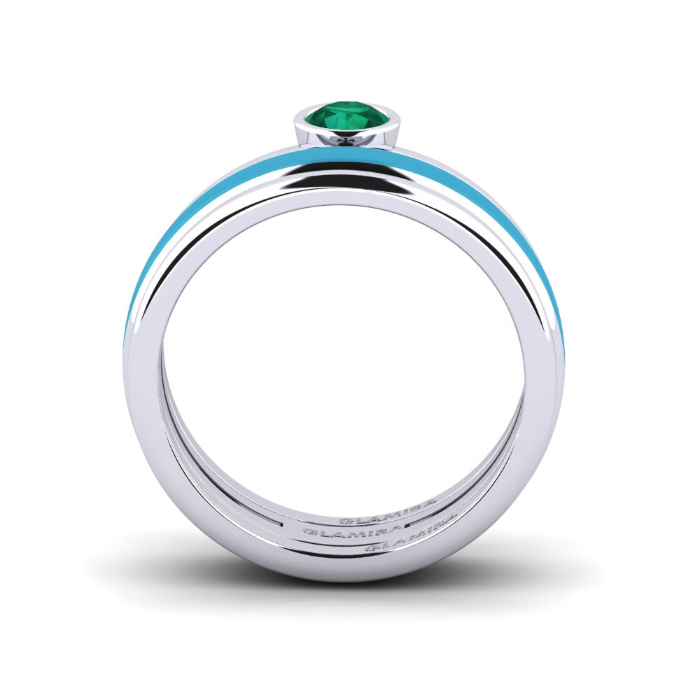 Smaragd Ring Bavegels - M