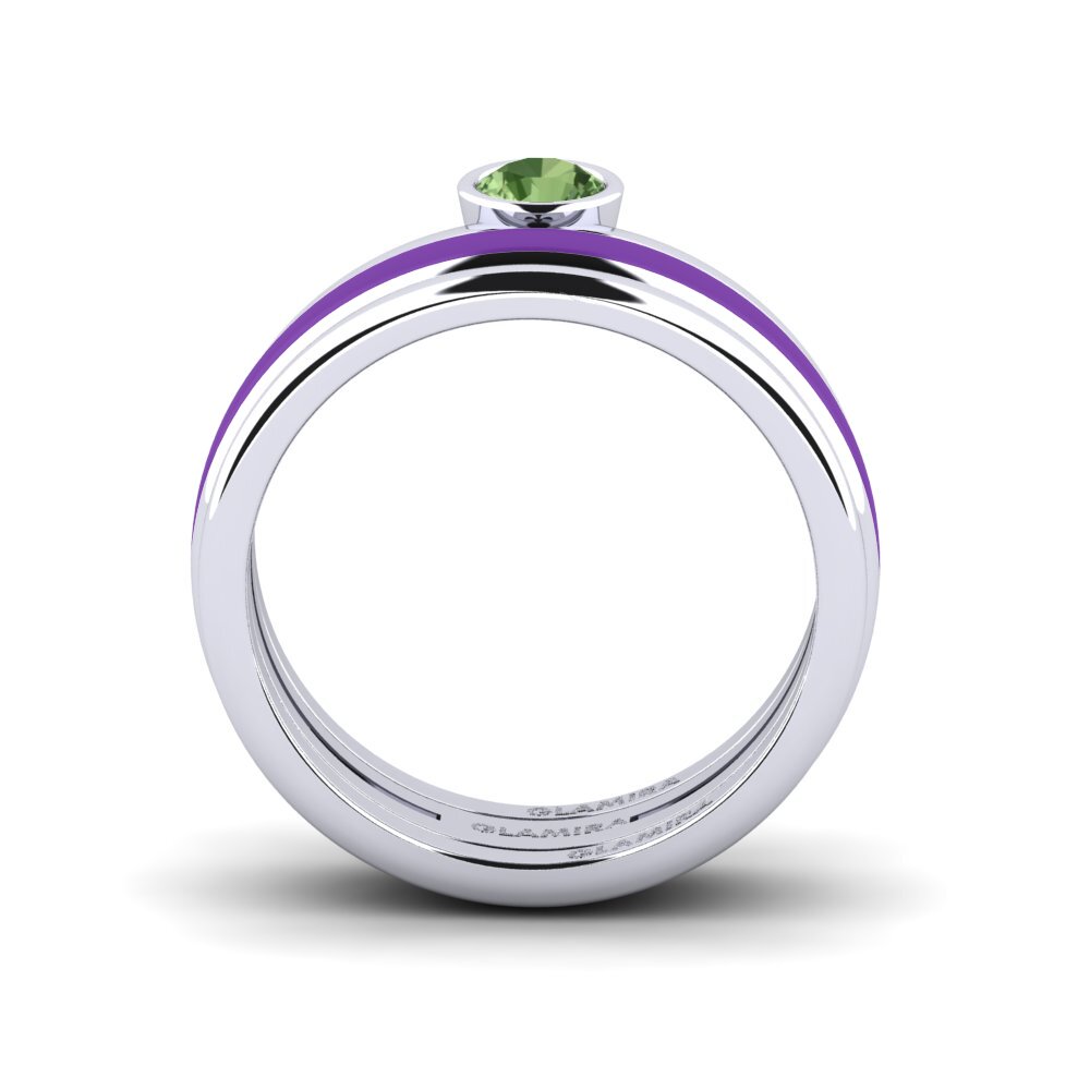 Grüner Saphir Ring Bavegels - M