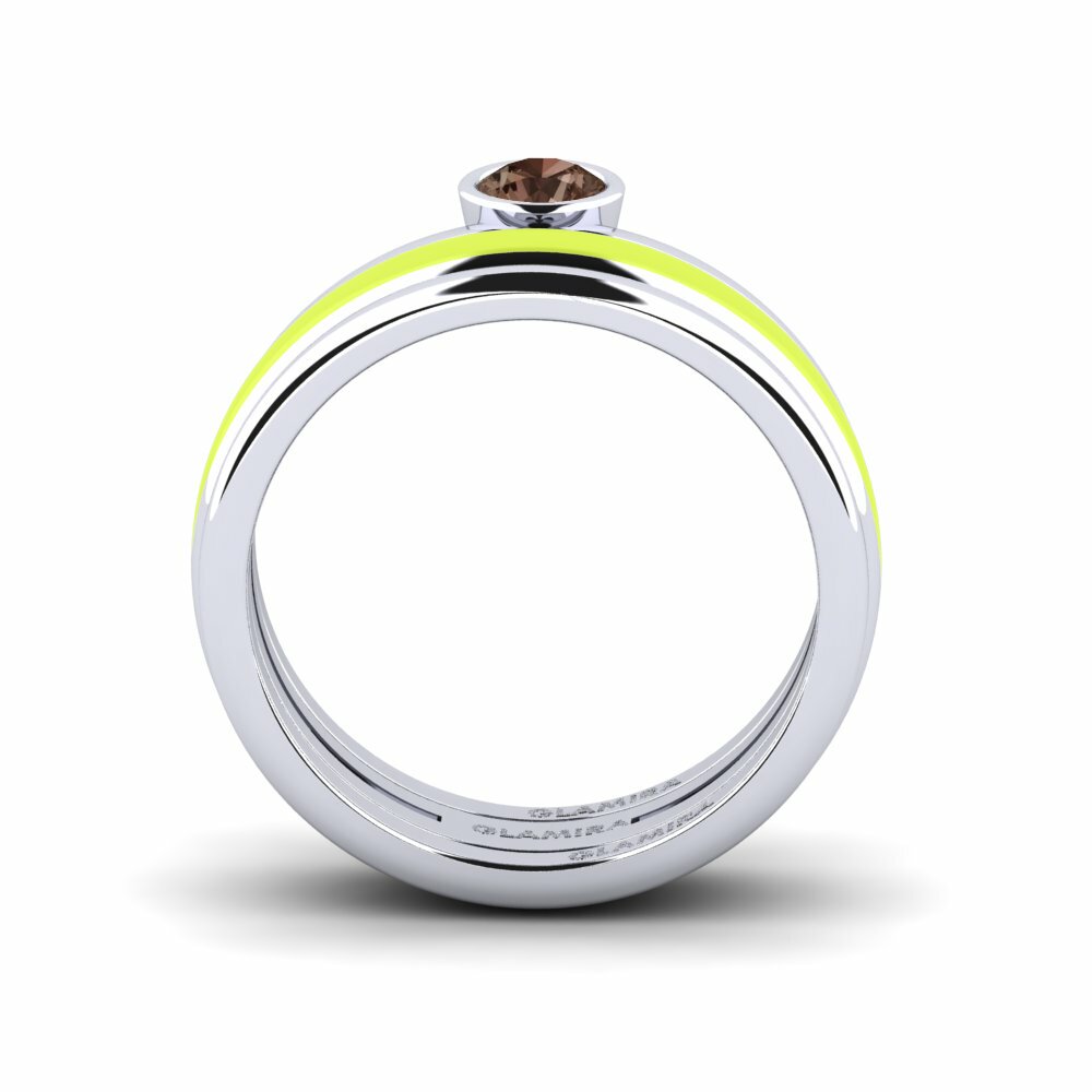 Quartz Fumé Bague Bavegels - M