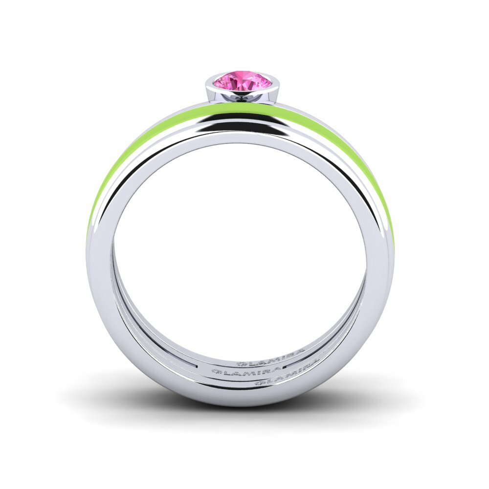 Topaze Rose Bague Bavegels - M