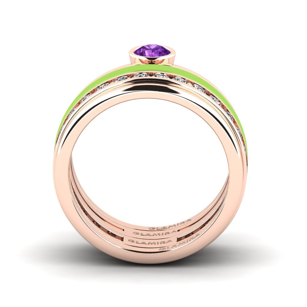 Rotgold 585 Ring Bavegels - N