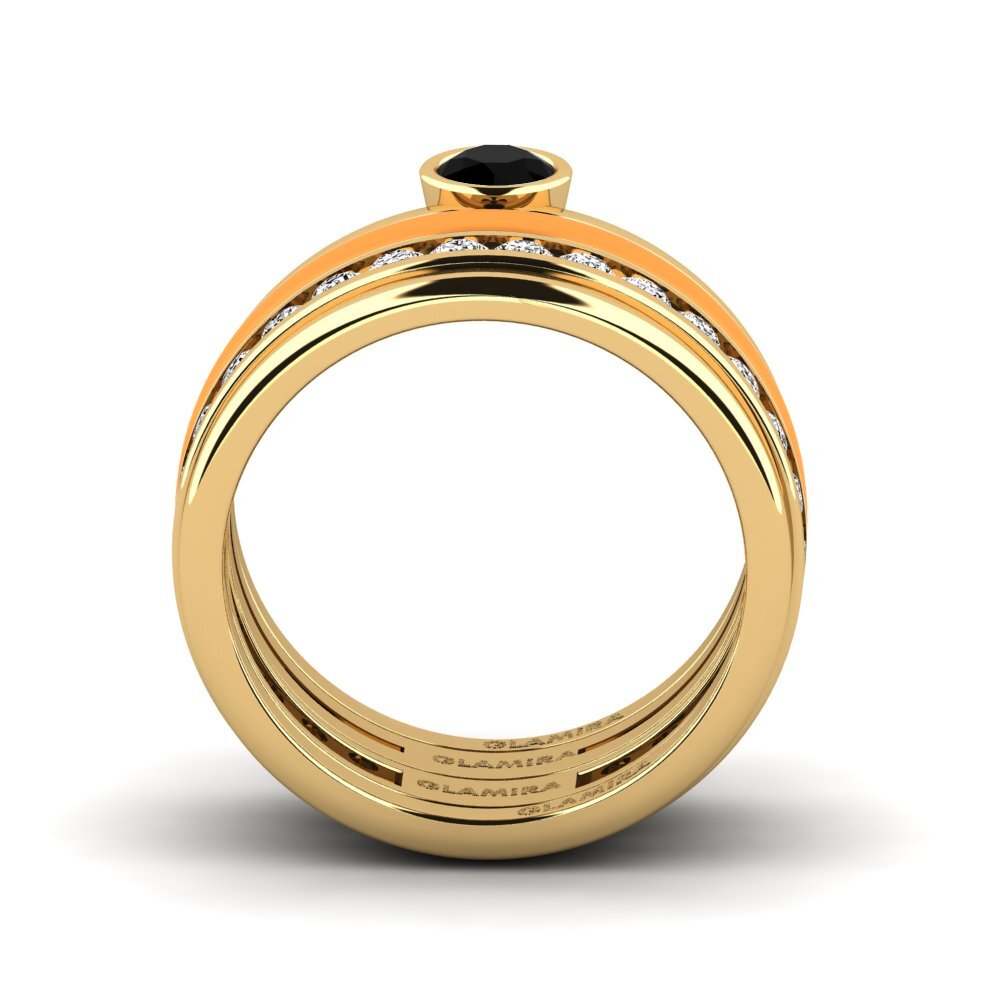 Schwarzer Onyx Ring Bavegels - N