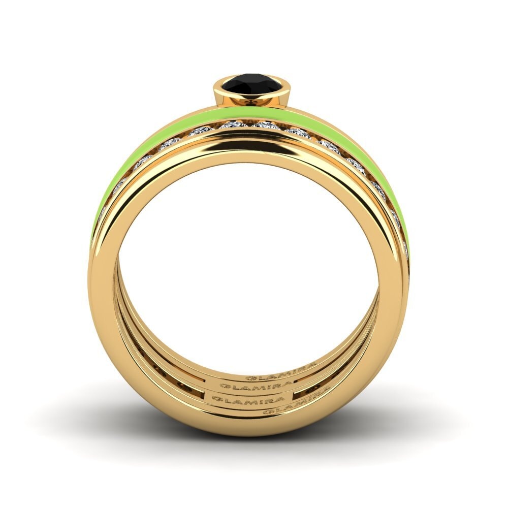 Schwarzer Diamant Ring Bavegels - N