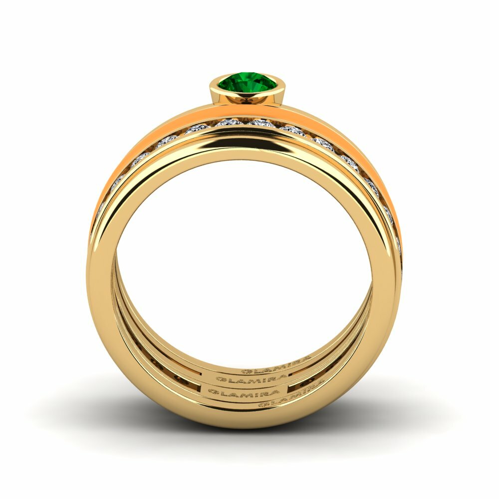 Zircone Vert Bague Bavegels - N