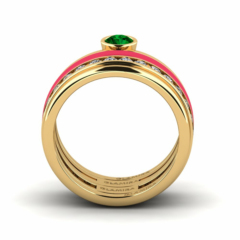 Zircone Vert Bague Bavegels - N