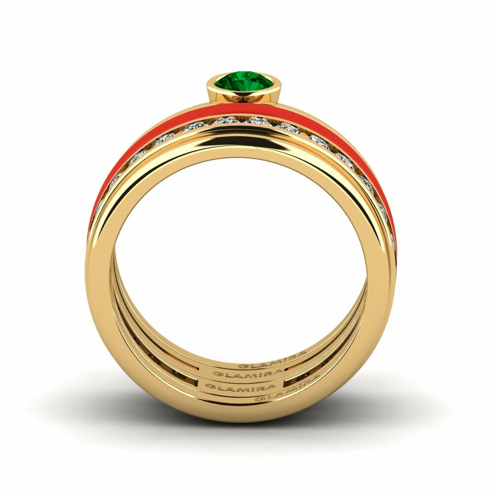 Zircone Vert Bague Bavegels - N