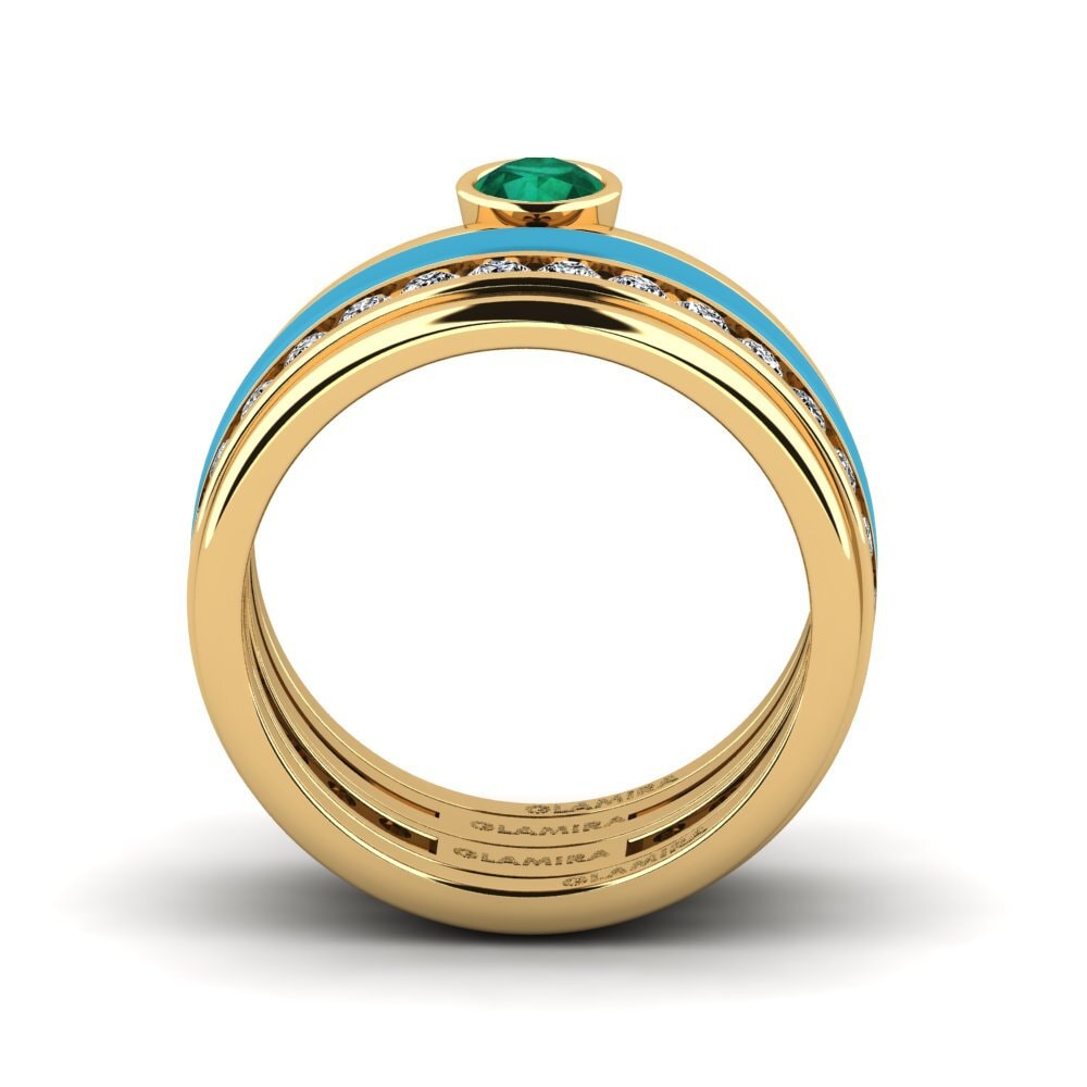 Smaragd Ring Bavegels - N
