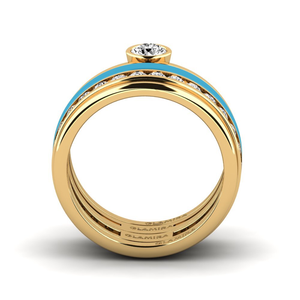 Moissanit Ring Bavegels - N