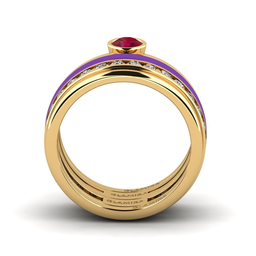 Rubin Ring Bavegels - N