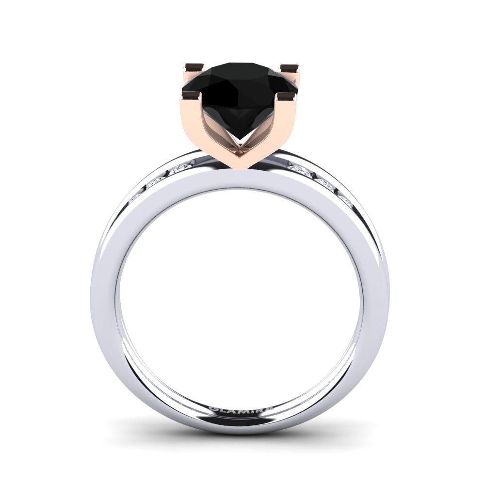 Ónix Negro Anillo de compromiso Bayamine 2.0 crt