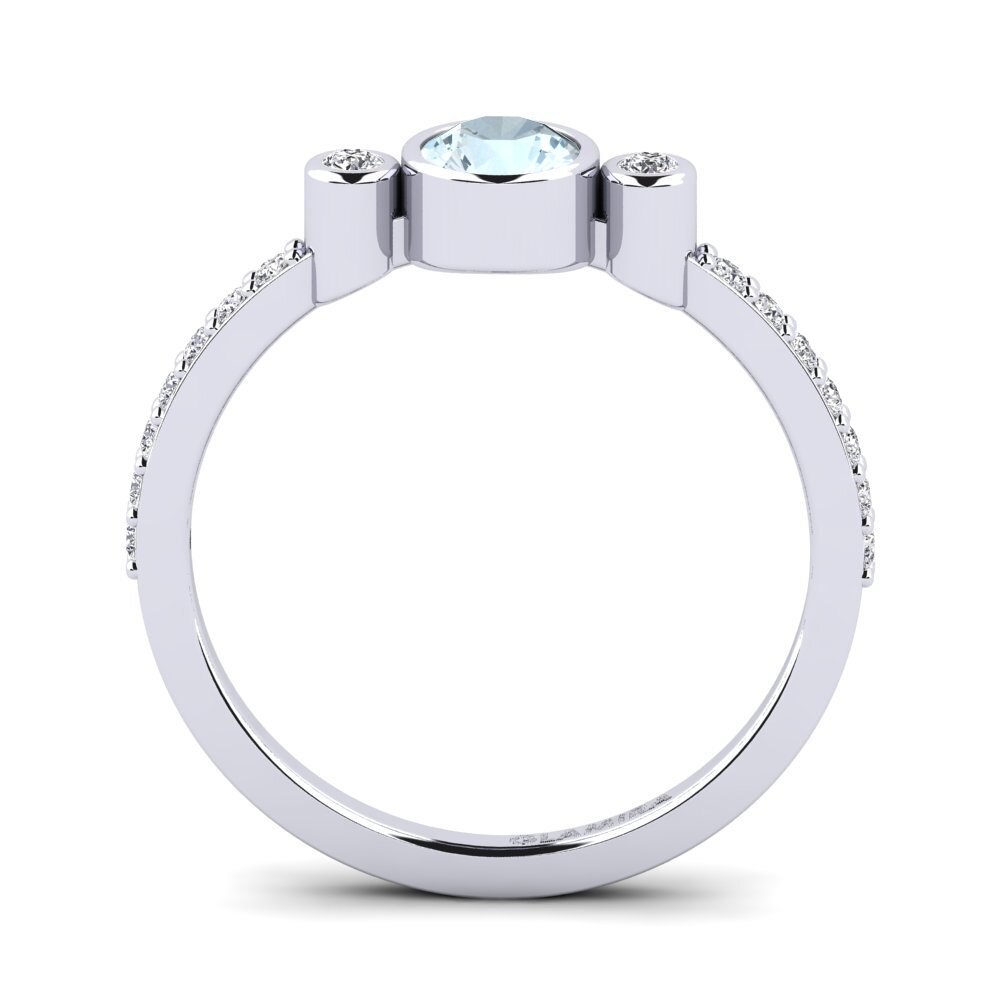 Aquamarine Engagement Ring Bece