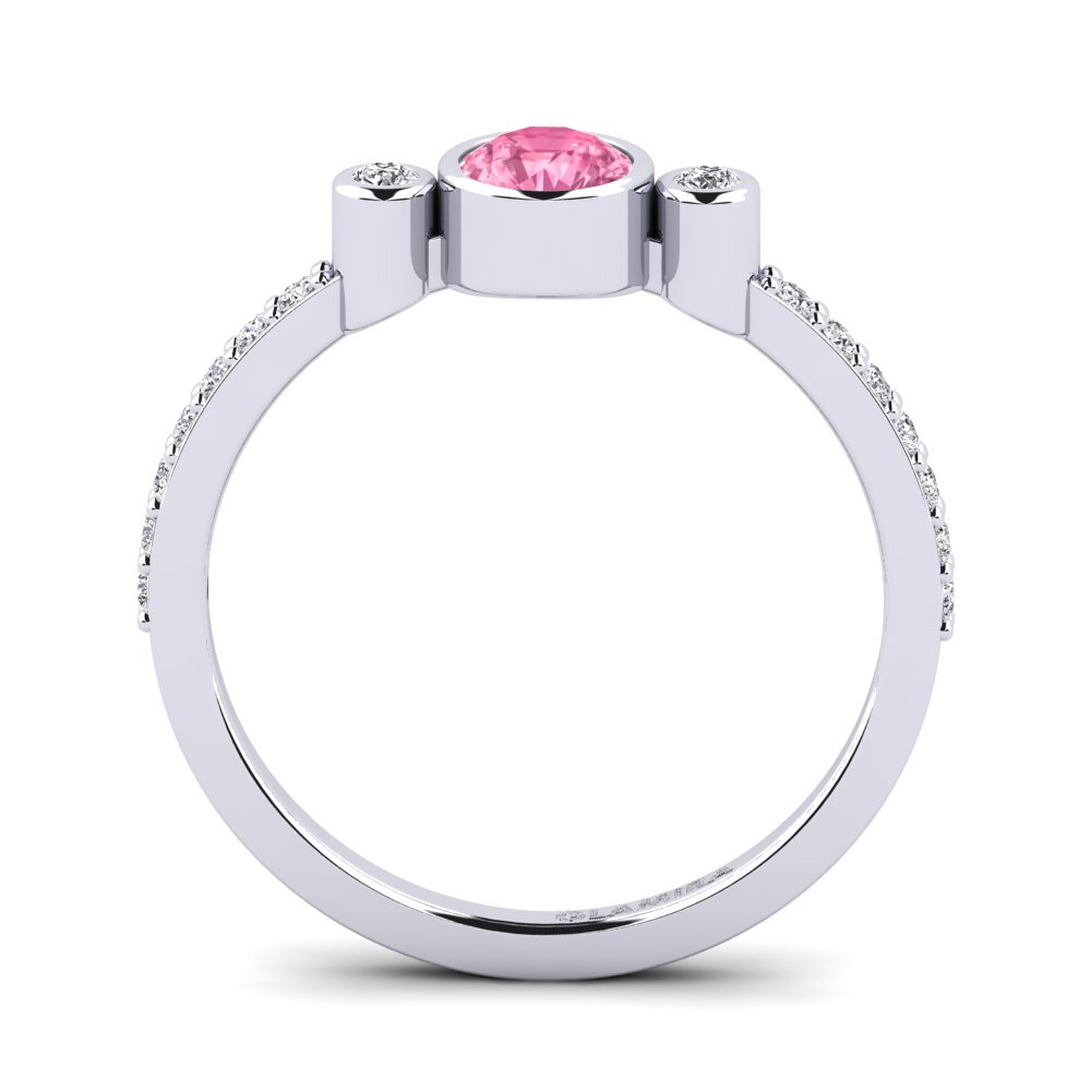 Pink Sapphire Engagement Ring Bece