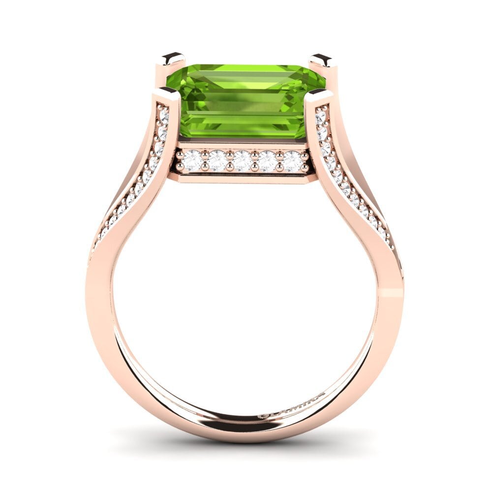 18k Oro Rosa Anillo de compromiso Beckett