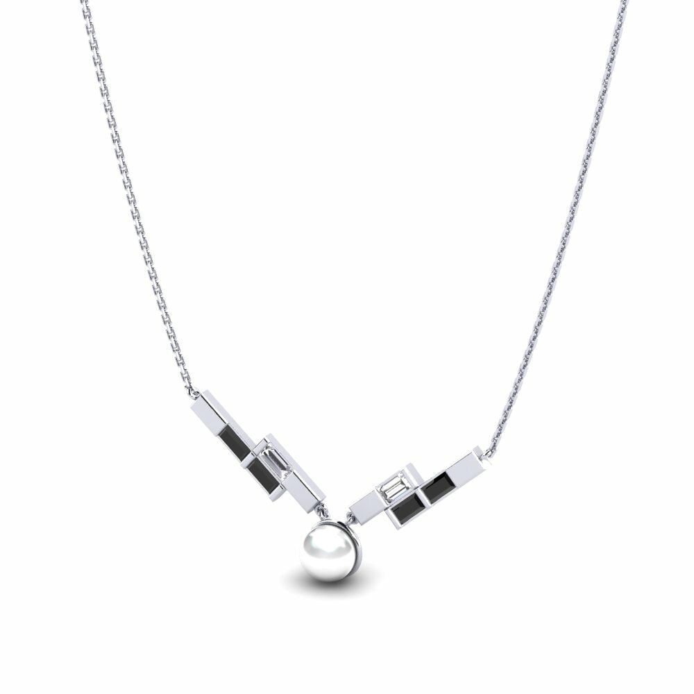 Diamant Noir Collier pour femme Beetlebug
