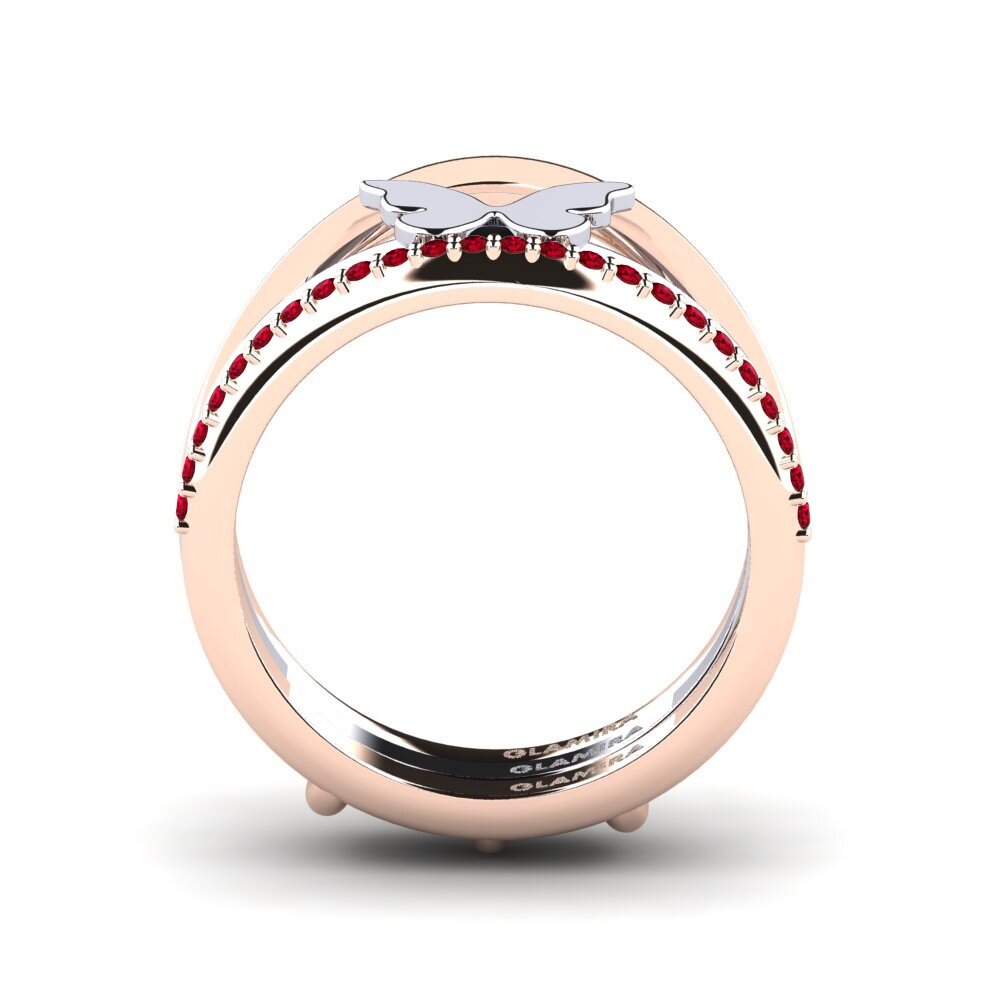 Circonita Roja Anillo Befle SET