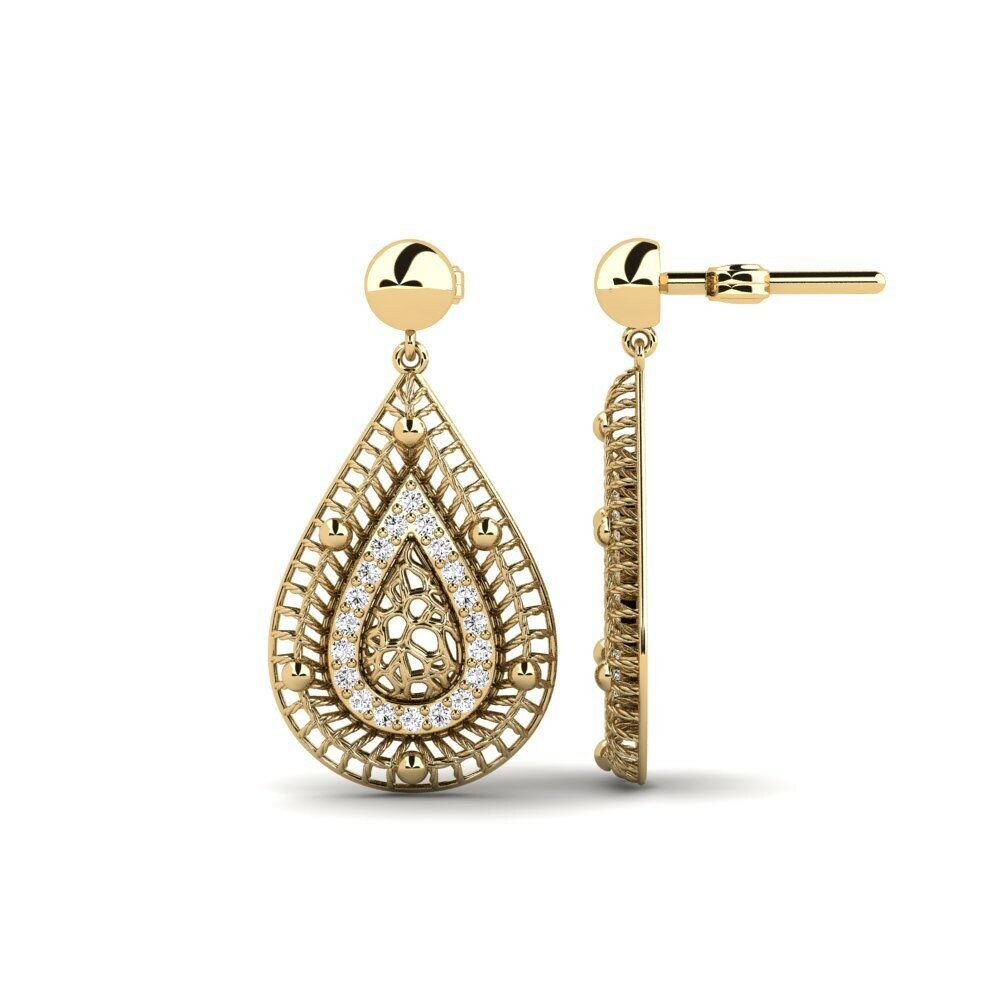 Moissanite Boucle d'oreille femme Begoniace