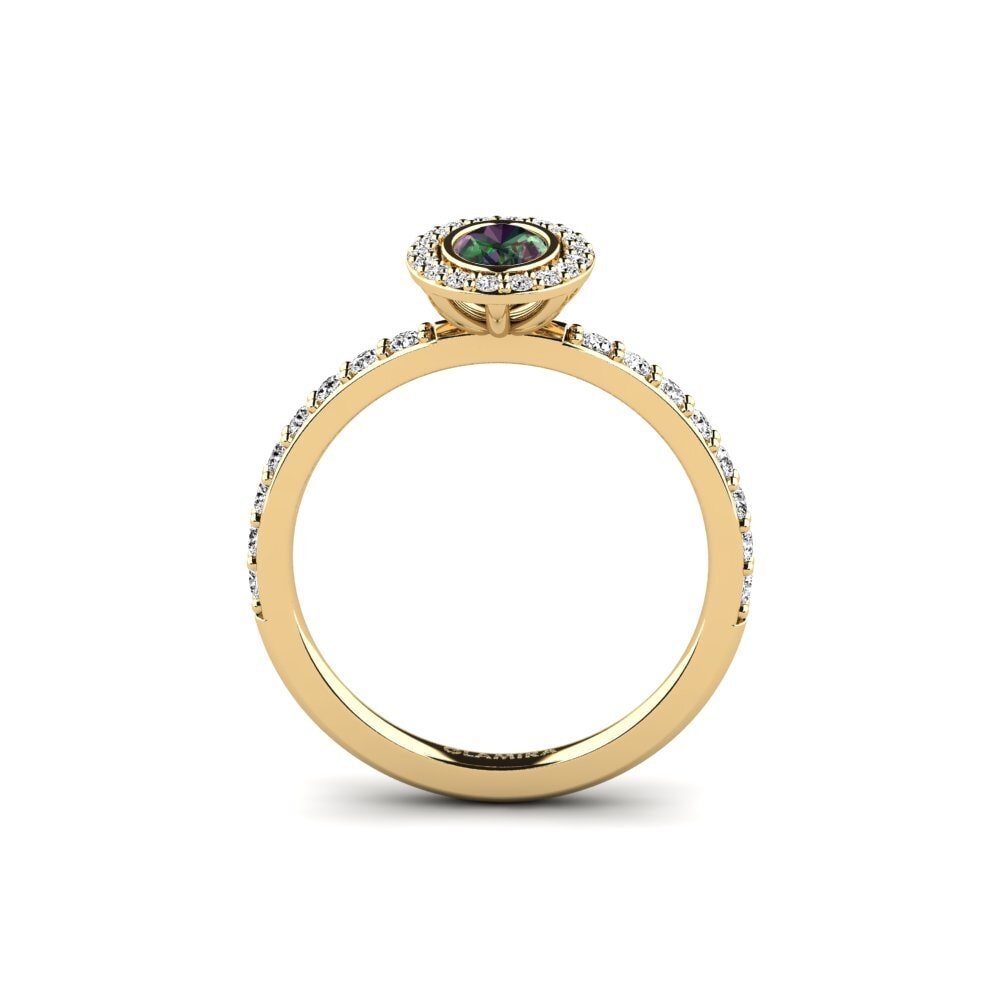 Topacio Místico Anillo de compromiso Belfige