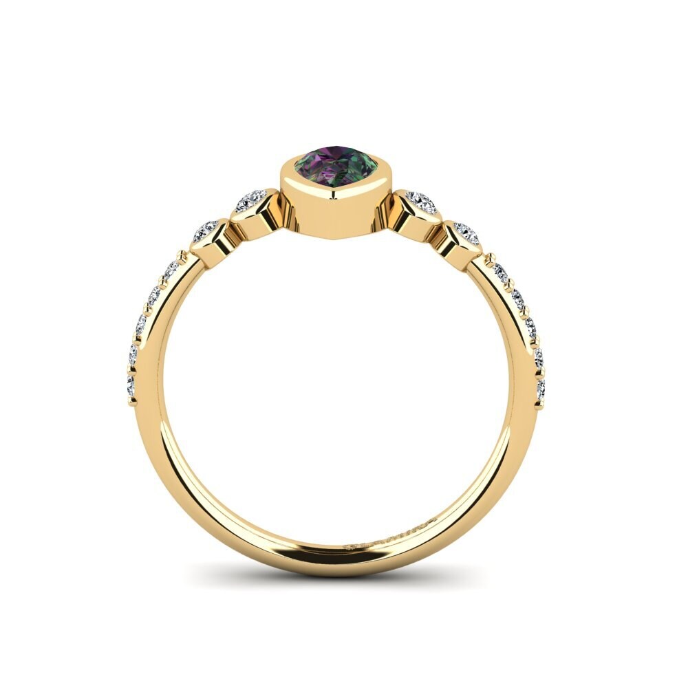 Mystic Topaz Engagement Ring Belleda