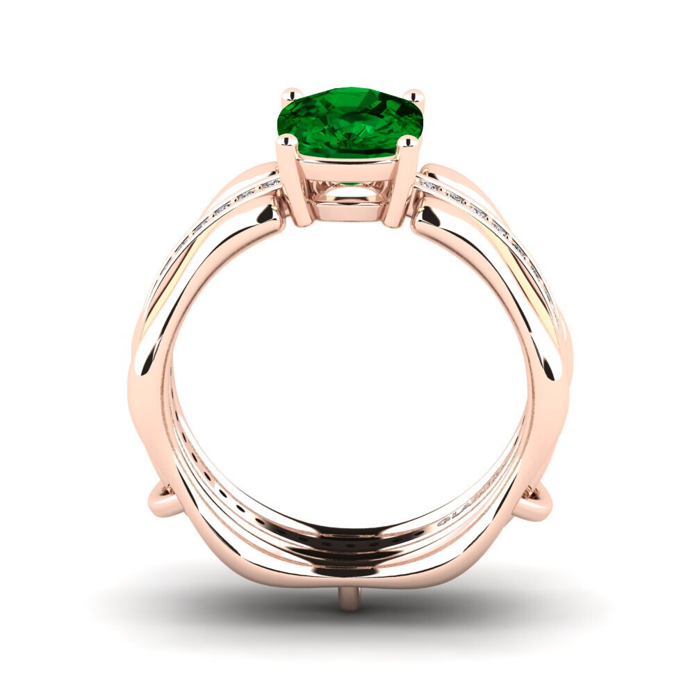 Zircônia Verde Anel Bellisa SET