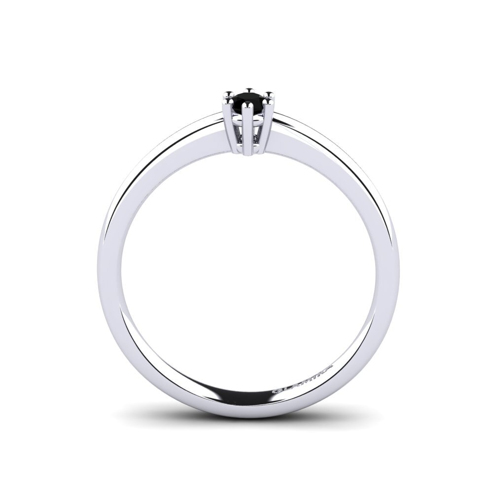 Black Onyx Women's Ring Belva 0.1 crt