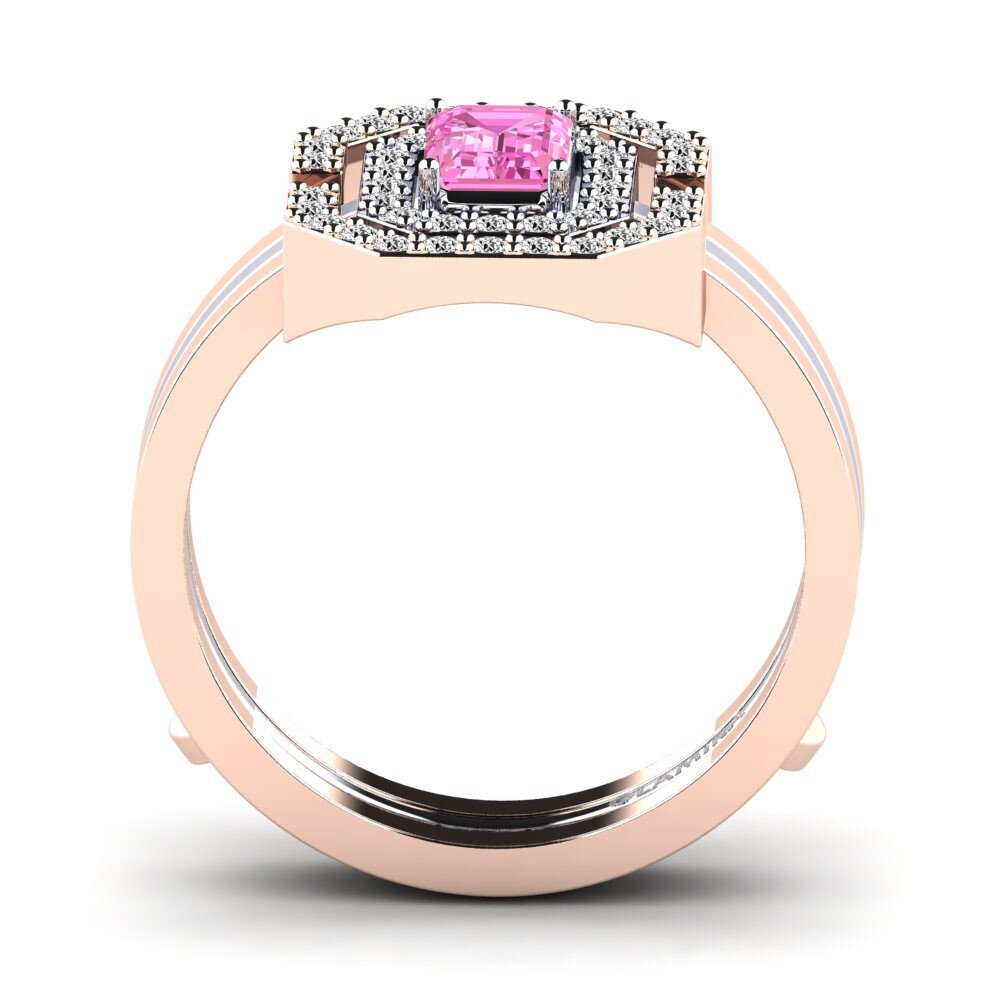 Pink Topaz Ring Belys SET