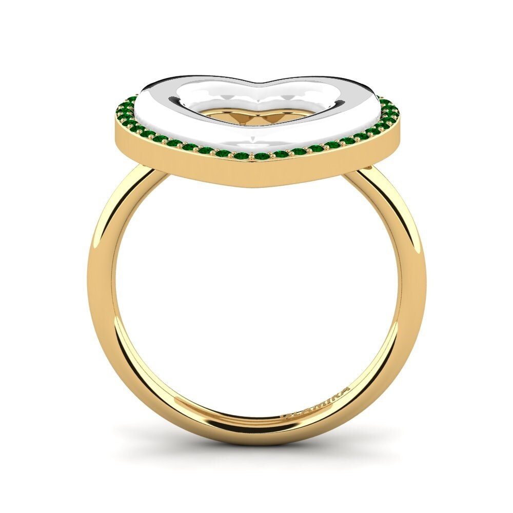 Zircônia Verde Anel Bendel
