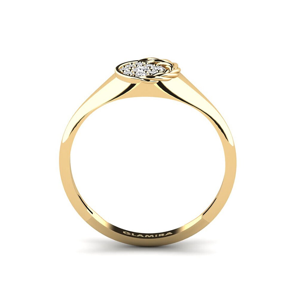 diamante-safira Anel Bendver