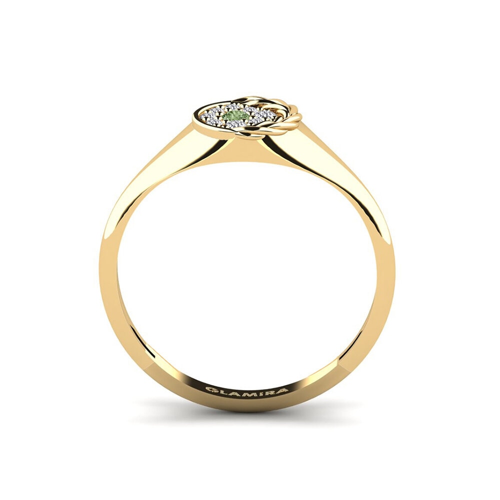 Grüner Diamant Ring Bendver