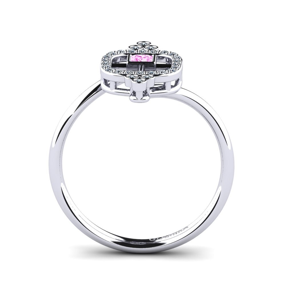 Princesa Zafiro Rosado Anillo Benefice