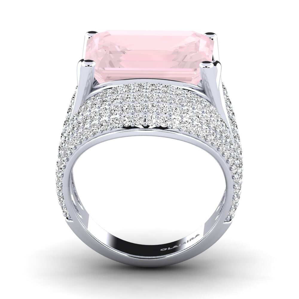 Cuarzo rosa Anillo de compromiso Benvolio