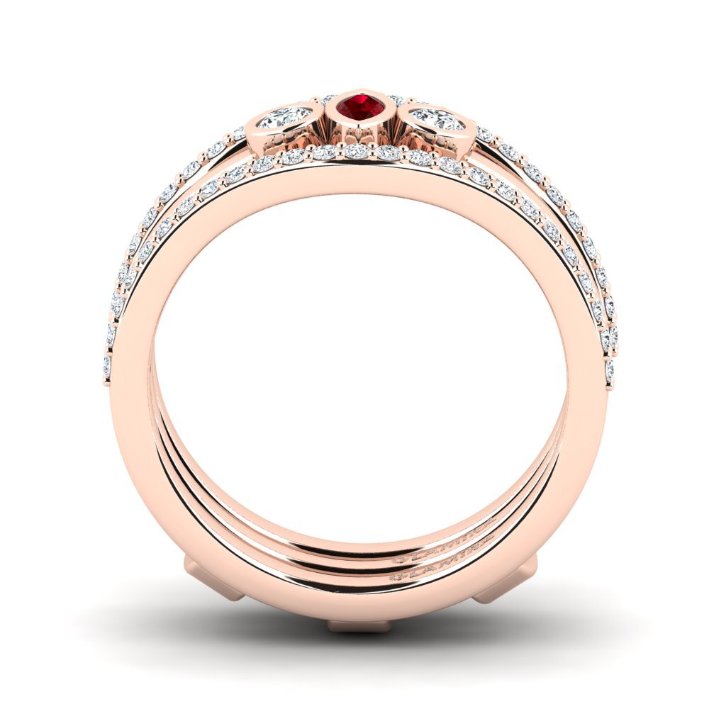 Circonita Roja Anillo Beofe SET