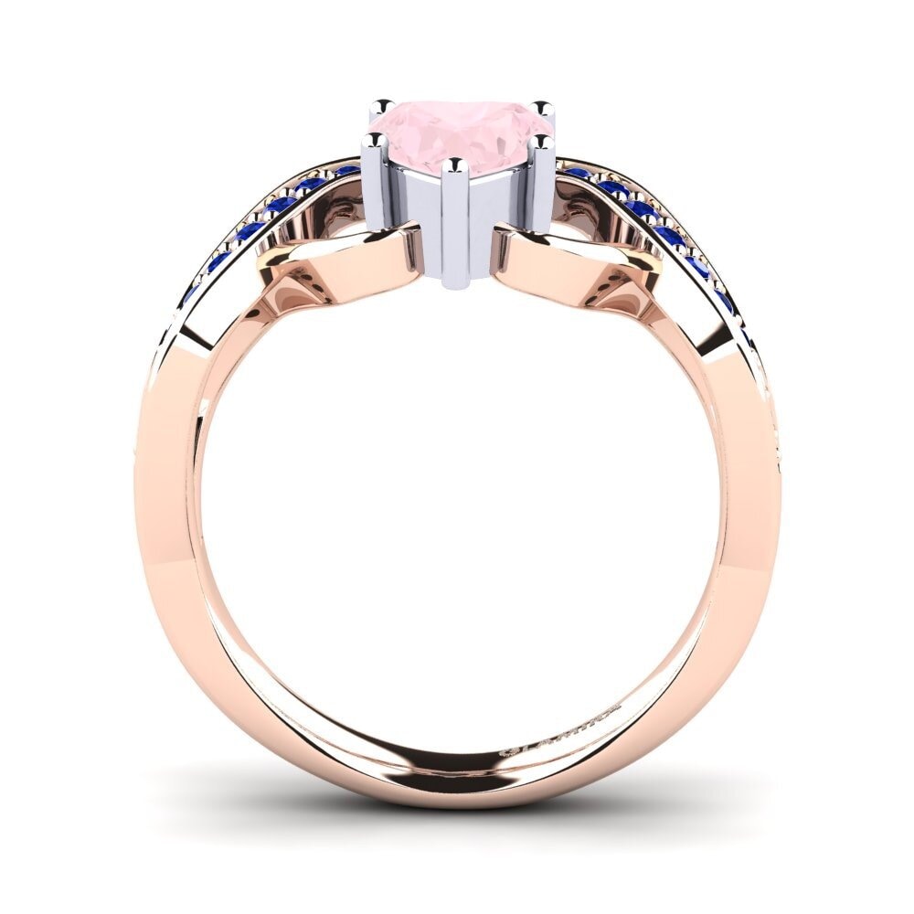 Rose Quartz Engagement Ring Berafia