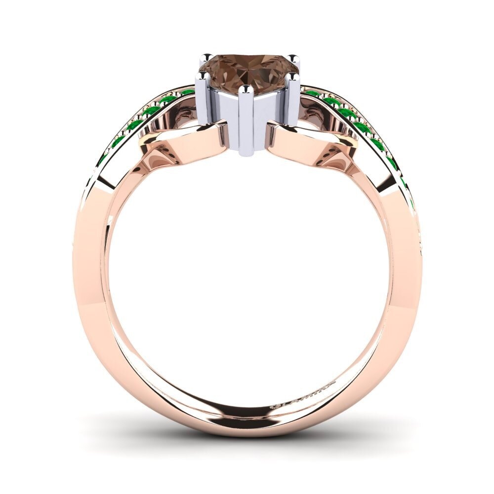 Smoky Quartz Engagement Ring Berafia