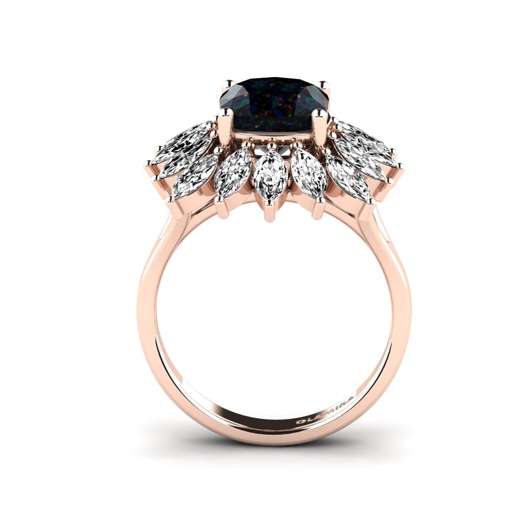 Opalo Negro Anillo de compromiso Berard