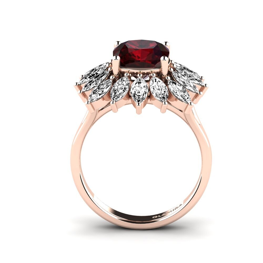 Granate Anillo de compromiso Berard