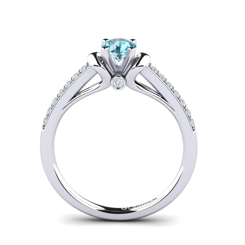 Blue Zircon Engagement Ring Berdina