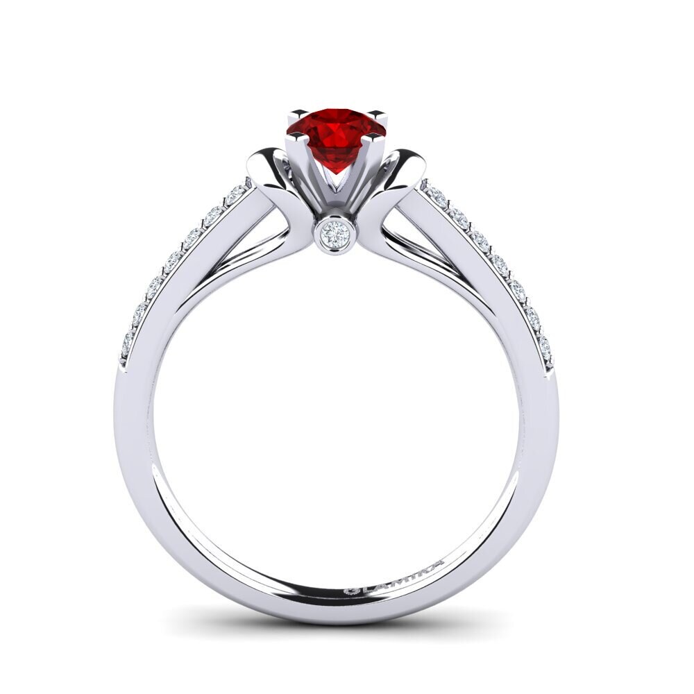 Ruby (Lab Created) Engagement Ring Berdina