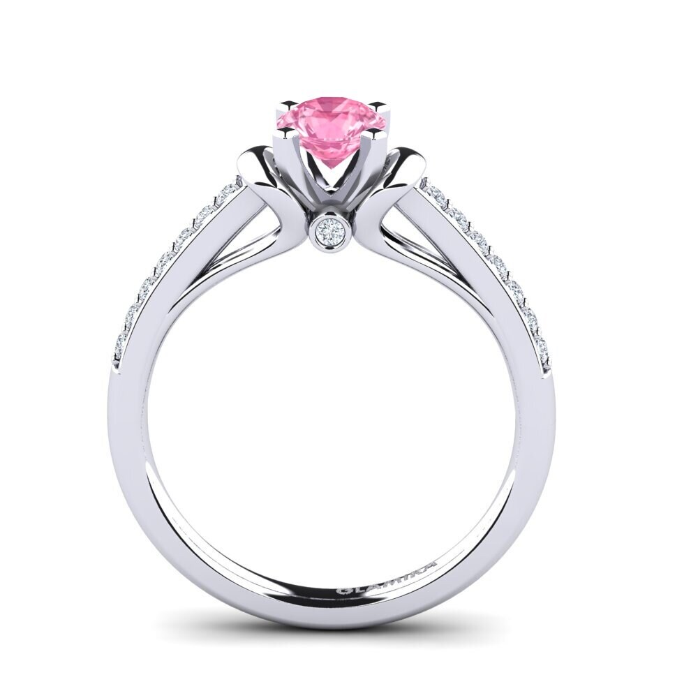 Pink Sapphire Engagement Ring Berdina 0.5 crt