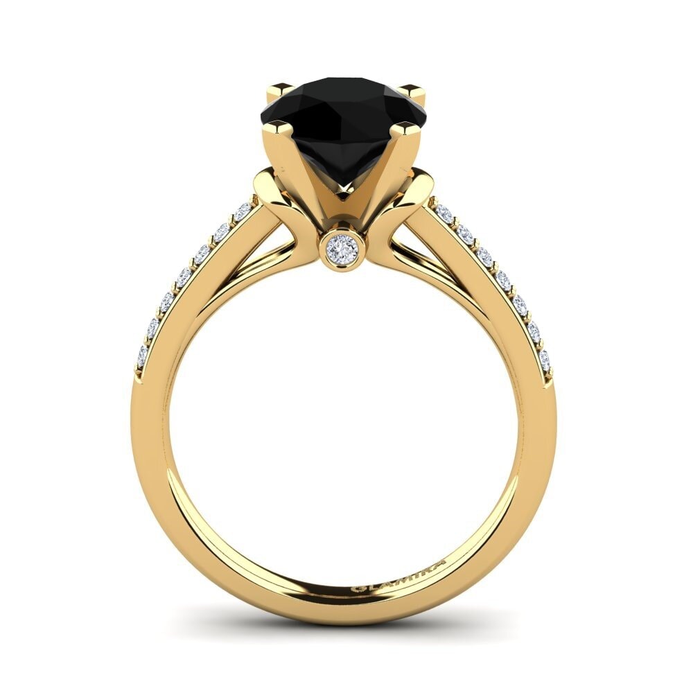 Black Diamond Engagement Ring Berdina 2.0 crt