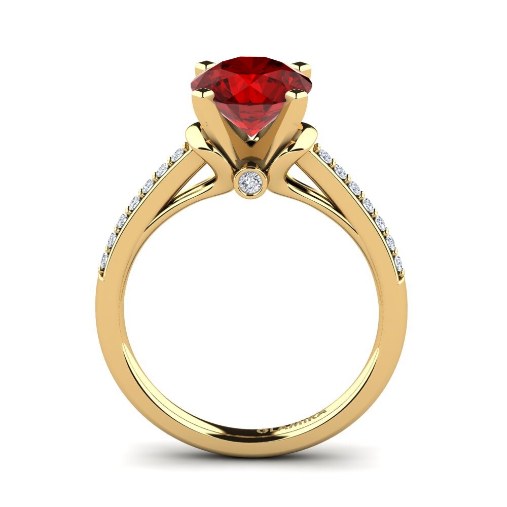 Ruby (Lab Created) Engagement Ring Berdina 2.0 crt