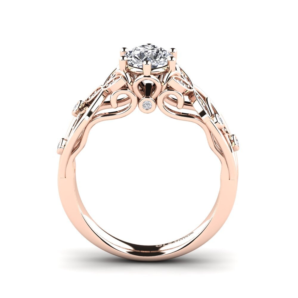 Rotgold 585 Verlobungsringe Bergette