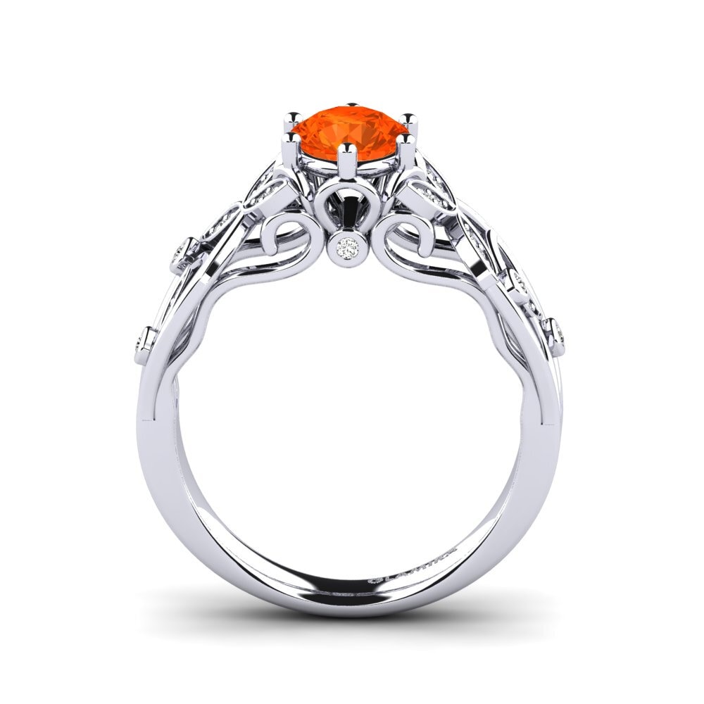 Ópalo Fuego Anillo de compromiso Bergette