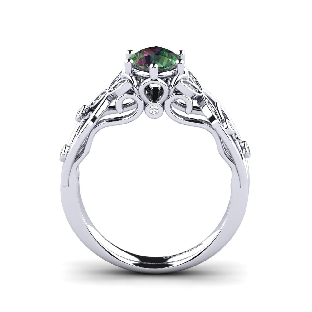 Topacio Místico Anillo de compromiso Bergette