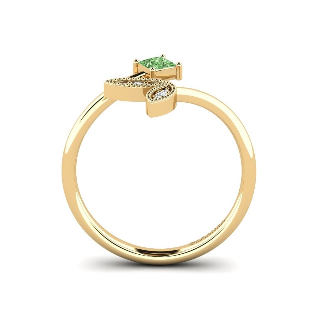 Diamante Verde Anillo Bergthor