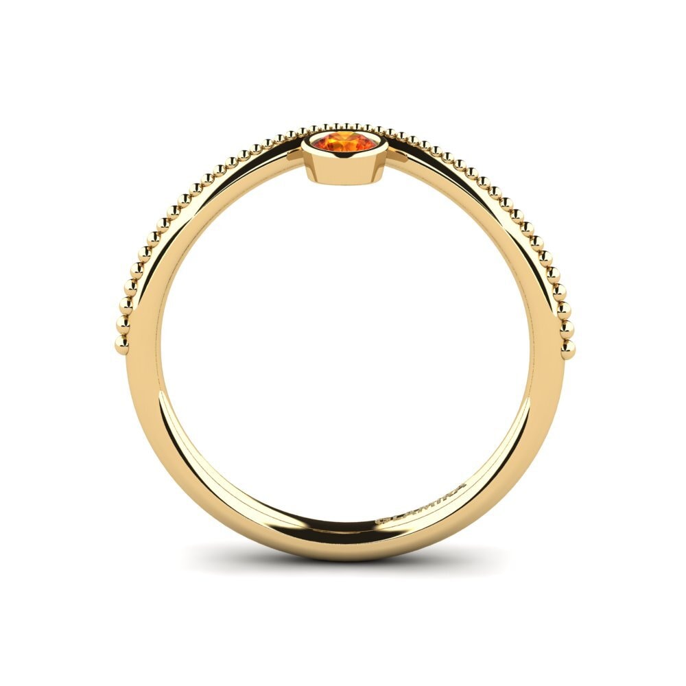 Orangefarbener Saphir Ring Bergthorix