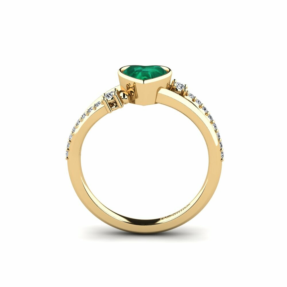 Emerald Engagement Ring Beriyman - Heart