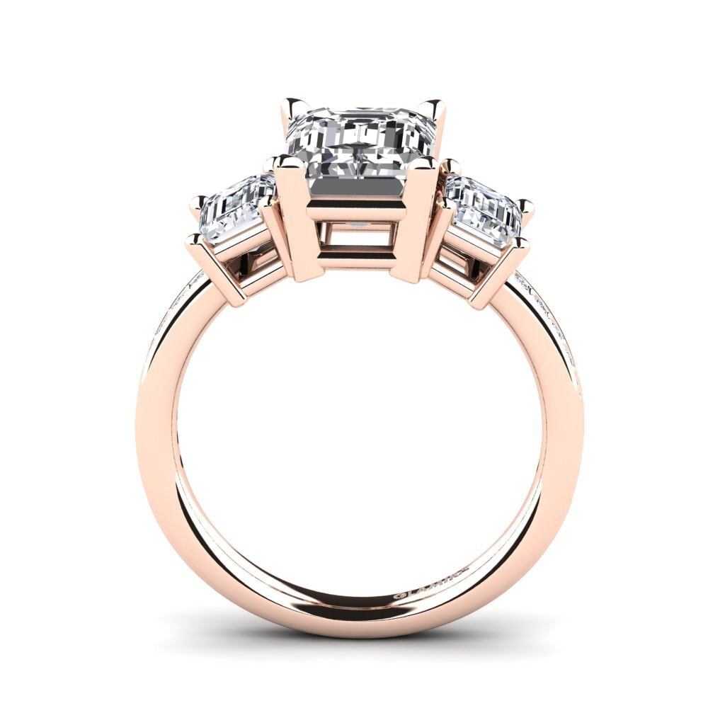 18ct Rose Gold Engagement Ring Bernie