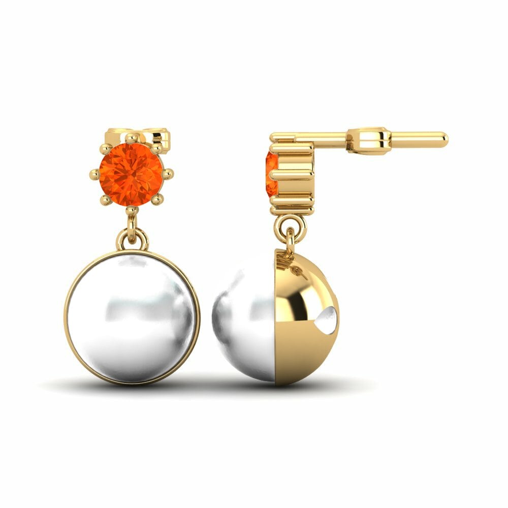 Opale de Feu Boucle d'oreille femme Bernieceed