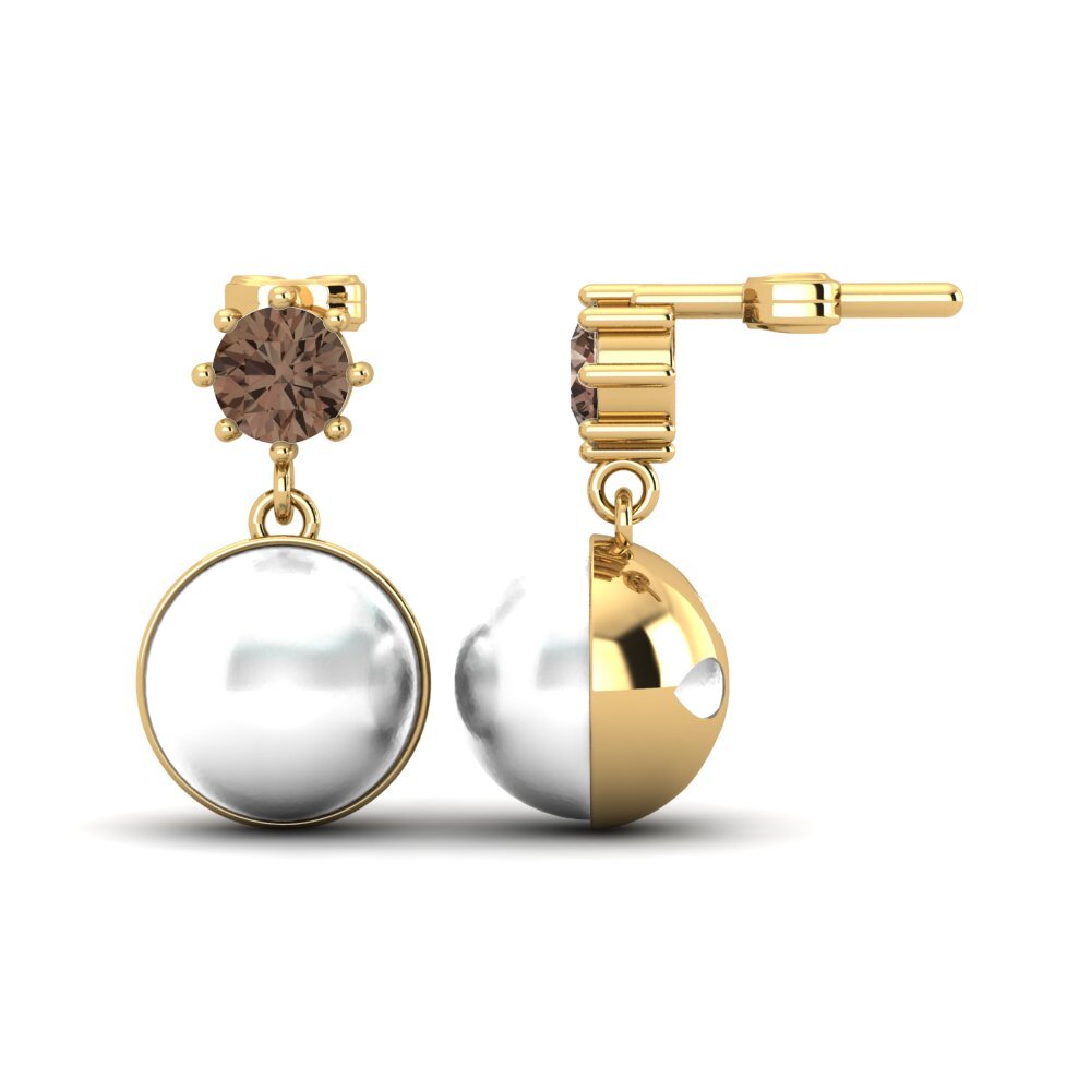 Rook Kwarts Dames Oorbellen Bernieceed